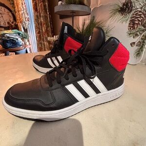 Adidas Men's Black and Red Sneakers
